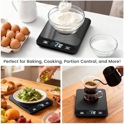 Food Scale, 22lb Ultra-Thin Digital Kitchen Scale, 1g/0.05oz Accuracy Ideal - Image 5