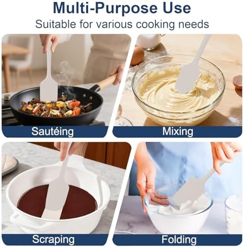 4 Pcs Silicone Spatula Set, 11.4 In, 600°F Heat Resistant - Image 6