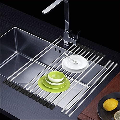 Roll up Dish Drying Rack Over The Sink Portable Stainless Still Rolling Rack - Image 5