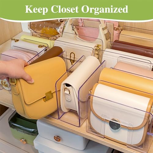 2 Pcs Purse Organizer for Closet, Acrylic Clear Purse Storage Organizers - Image 5