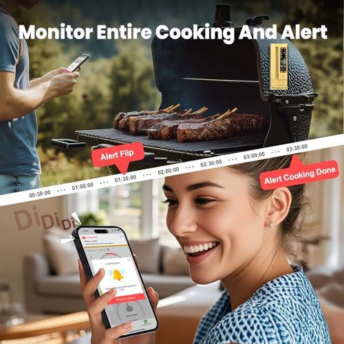 WiFi Sub-1G Wireless Meat Thermometer Unlimited Range 7 NIST Certified Sensors - Image 6