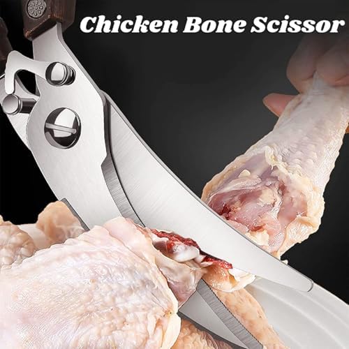 Dream Reach Heavy Duty Poultry Shears, Serrated Spring Loaded Kitchen Shear - Image 2