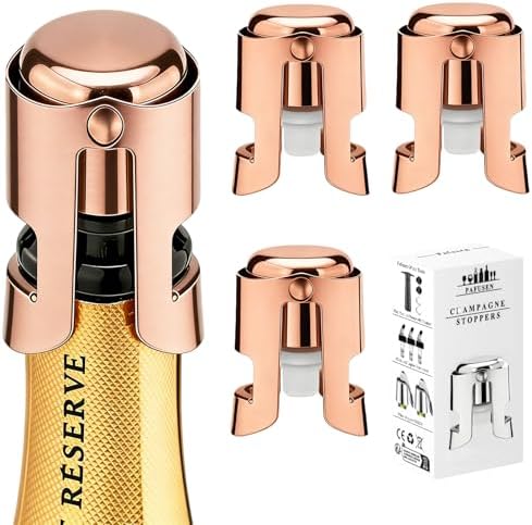 Champagne Stoppers for Bottles, Pafusen Champagne Sealer Stopper, Stainless by Pafusen