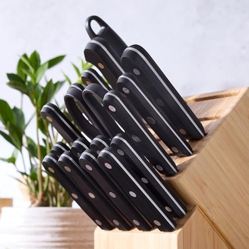ZWILLING Gourmet 19-Piece Razor-Sharp German Knife Block Set, Made in - Image 4