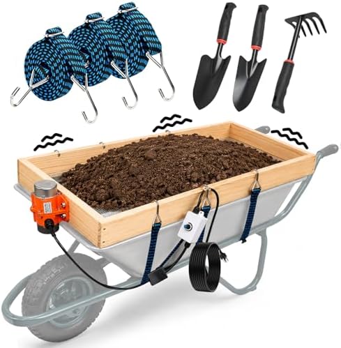 Large Soil Sifter with 40W Adjustable Vibration Motor, 39.3" x 19.6" Automatic by Svincolare