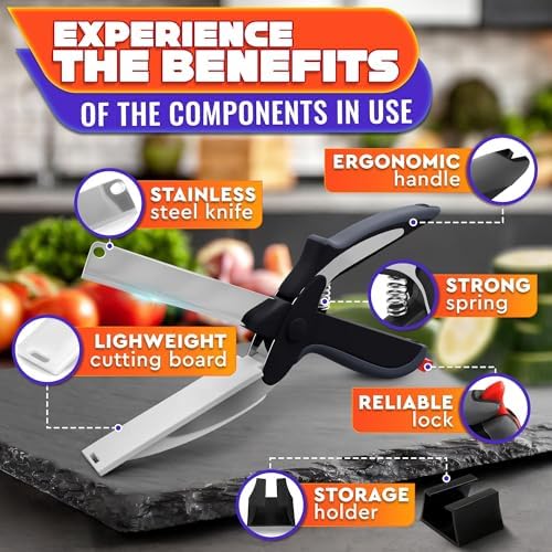 2 in 1 Kitchen Scissors for Food - Image 3