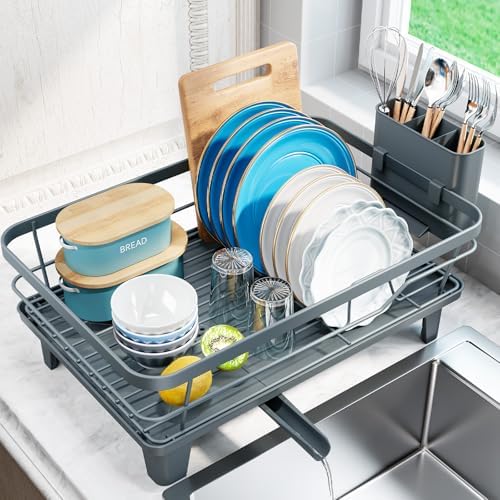 Urakify Dish Drying Rack for Kitchen Counter, 16.5" L x 12.2" W by Urackify