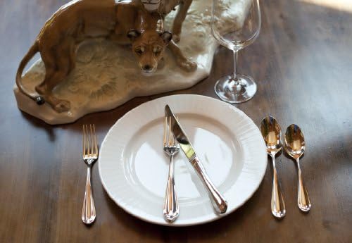 Fortessa Forge 18/10 Stainless Steel Flatware, 5 Piece Place Setting, Service - Image 3