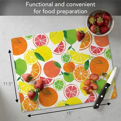 Cut N' Funnel Fruity Summer Designer Flexible Cutting Board Mat - Image 4