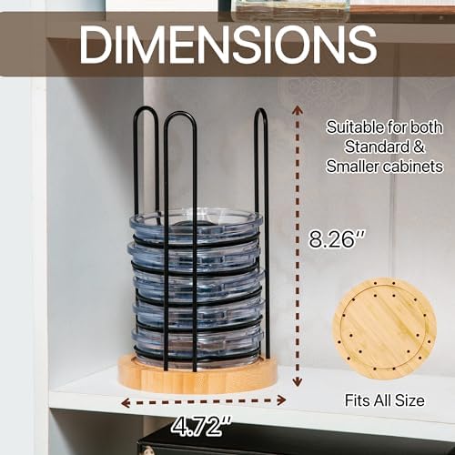 2PC Tumbler Lid Organizer, Cup Lid Organizer, Holds up to 20 Lids - Image 2