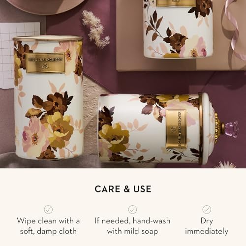 MACKENZIE-CHILDS Enamel Utensil Holder, Wild Rose White - Image 5