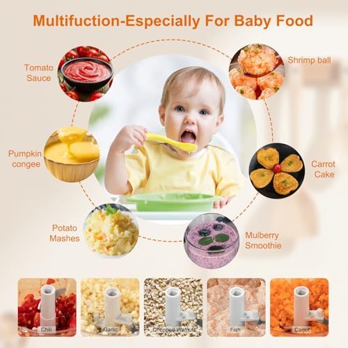 Manual Food Processor & Vegetable Chopper, Hand Pull String Garlic Mincer Onion - Image 4