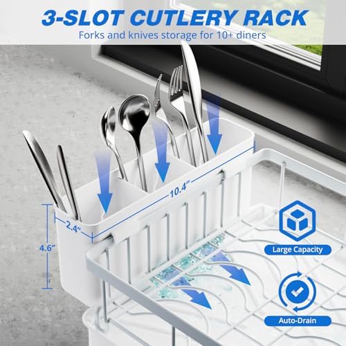 Godboat 2-Tier Dish Drying Rack - Image 5