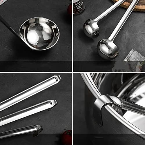 Stainless Steel Soup Ladle Set Long Handled Spoons - Image 4