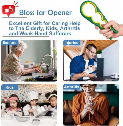 Bloss Jar Opener Bottle Opener for Seniors, Weak Hands and Arthritis - Image 3
