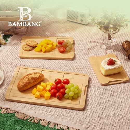 BAMBANG Bamboo Cutting Board Set, 3-Piece Wooden Chopping Boards - Image 6