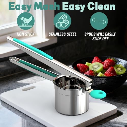 Large 15oz Potato Ricer for Mashed Potatoes, Heavy Duty 18/8 Stainless Steel - Image 6