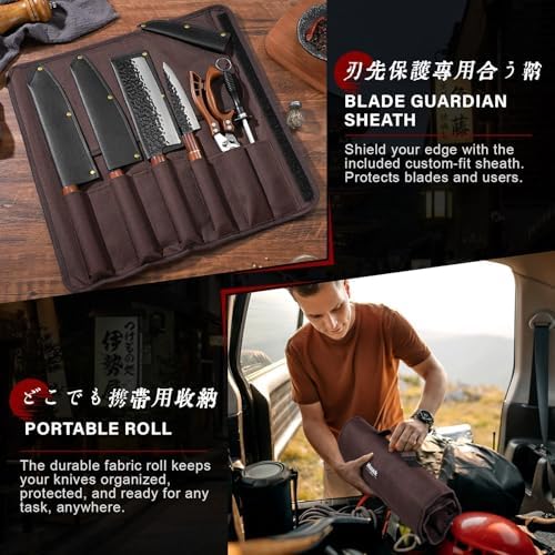 Huusk Japanese Knife Set 6pcs - Image 4
