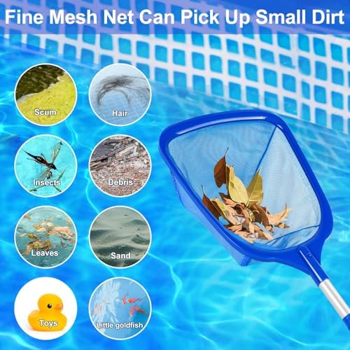 Hot Tub Skimmer Net with Ultra Fine Mesh, Handheld Spa Pool Net - Image 3
