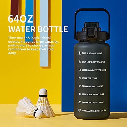 ST-YIBEN 64oz, 128oz Large Motivational Water Bottle - Image 6