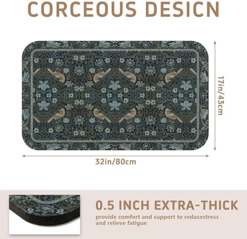 Dish Drying Mat for Kitchen Counter 18x24 Inch, Boho Quick Dry Coffee Mat - Image 4
