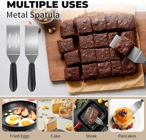 Stainless Steel Mini Spatula, Small Turners - Image 4