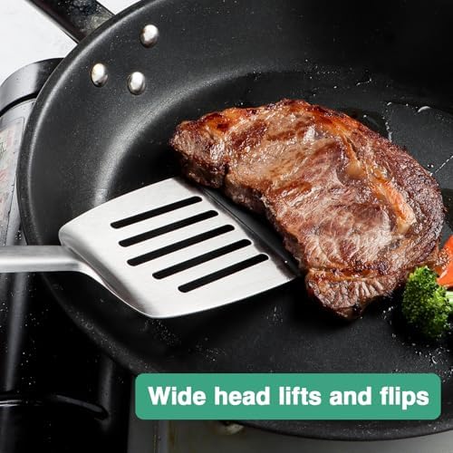 Silicone Turner Spatula, Slotted Fish Turner - Image 4