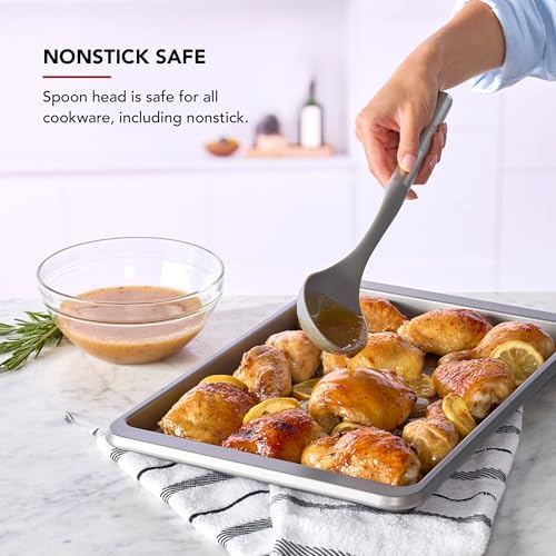 KitchenAid Basting Spoon with Stainless Steel Handle, Nonstick Safe, and Serving - Image 4