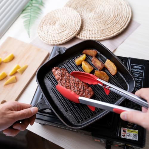 Kitchen Tongs for Cooking with Silicone Tips, 3 Size Serving Tongs - Image 4