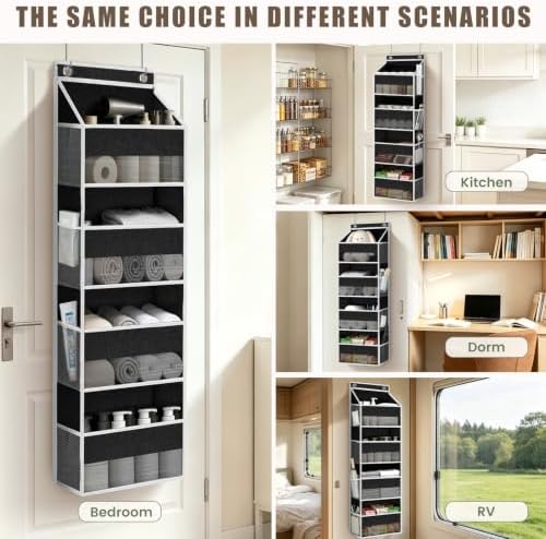 2 Pack 4 Tier Over the Door Organizer Provide Storage Space - Image 7