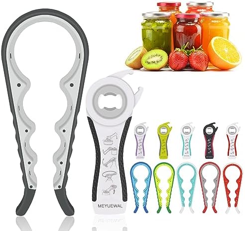 Jar Opener Bottle Opener for Weak Hands, 5 in 1 Multi-Function Can Opener by MEYUEWAL