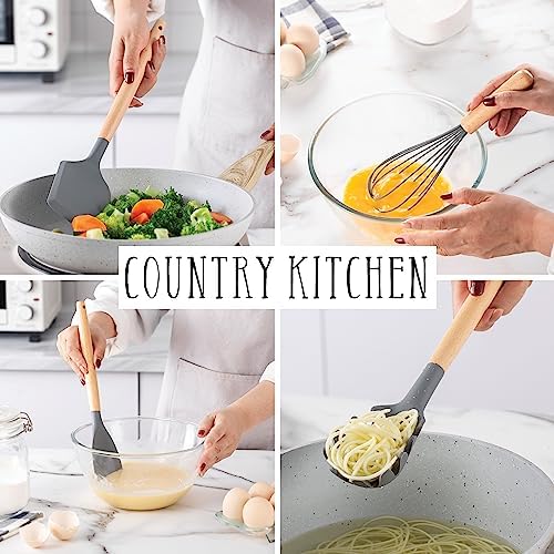 Country Kitchen Non Stick Silicone Utensil Set - Image 4