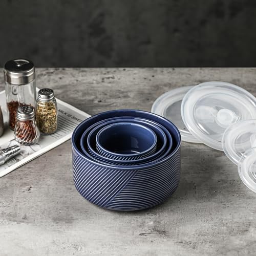 Ceramic Nesting Bowls with Lids - Image 5