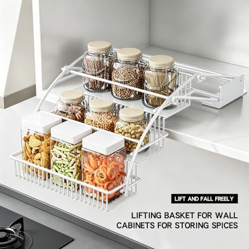 3-Tier Pull Down Spice Rack Organizer Expandable Pull-Out - Image 4