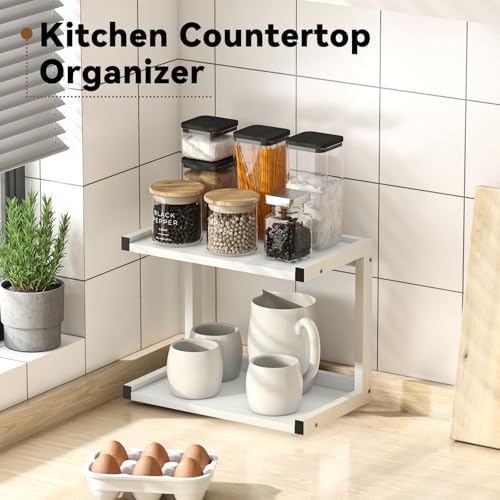 MARTY Kitchen Counter Shelf Organizer, 2 Tier Coffee Station/Bar Organizer - Image 3