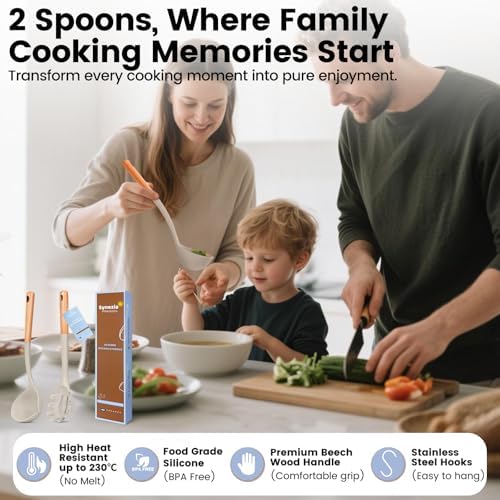 Silicone Soup Ladle Spoon, Kitchen Soup Cooking Spoons Set, Large Spaghetti - Image 6