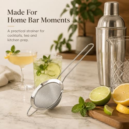 3 Pcs Fine Mesh Strainer, 3.35'' Stainless Steel Small Fine Mesh Strainer - Image 5