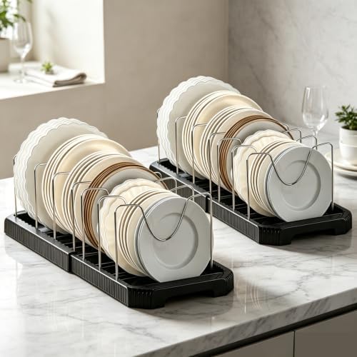 2 Pack Pot Lid Organizer, Pot and Pan Organizer by Dexmary