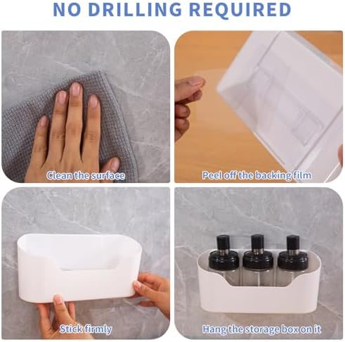 2 Pack Lid Organizers Inside Cabinet, No Drilling Adhesive Over Door Organizer - Image 4