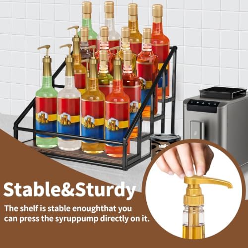 YQBRAO 2-Pack 4-Tier Coffee Syrup Organizer, 32-Bottle Total - Image 5