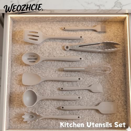 Silicone Kitchen Utensils Set, Nonstick Kitchen Utensils 446°F Heat-Resistant - Image 7