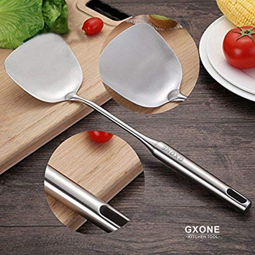Wok Spatula, Stainless Steel, Long Handle Wok Utensils - Image 5