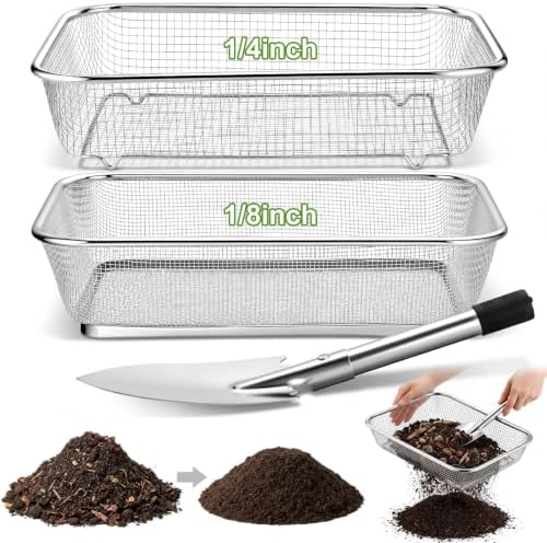 2 Large Soil Sifter for Gardening Dirt Sifter by Unknown