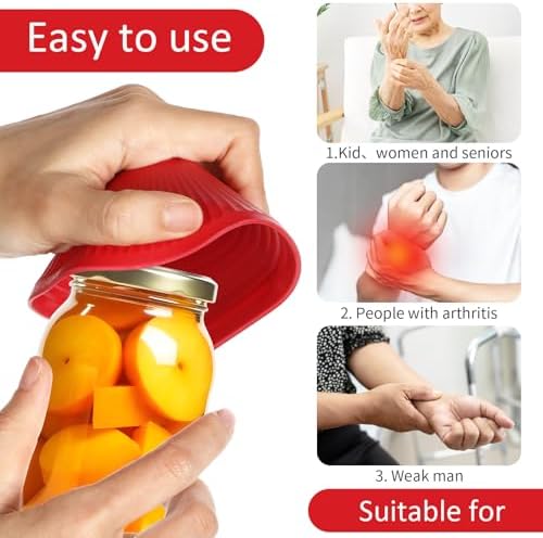 Gjinxi 3PCs Rubber Jar Openers, Non-Slip Jar Grippers - Image 4