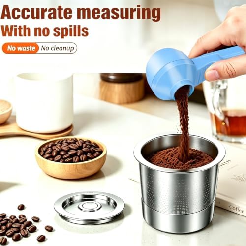 2-in-1 Coffee Scoop with Funnel, 2 Tbsp Measuring Spoon - Image 3