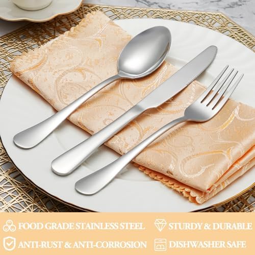50 Piece Silverware Set Service - Image 3