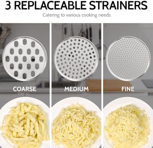 Potato Ricer, Sopito Upgraded Stainless Steel Potato Masher - Image 3