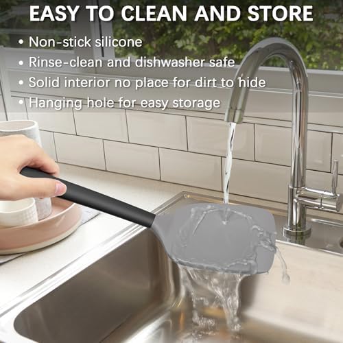 Coukre 2 Pack Silicone Spatula Set, High Heat Resistant - Image 6