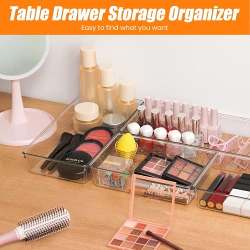 12 Pack Clear Plastic Drawer Organizer Set, Acrylic Non Slip Non Cracking - Image 7