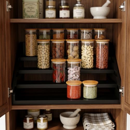 Solid Wood Spice Rack Organizer - Image 4